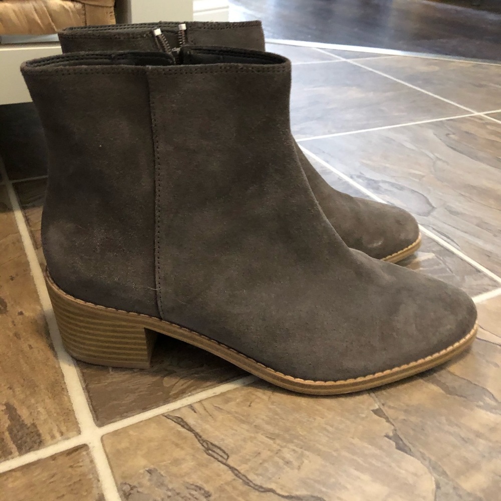 Clark’s Grey Suede Booties